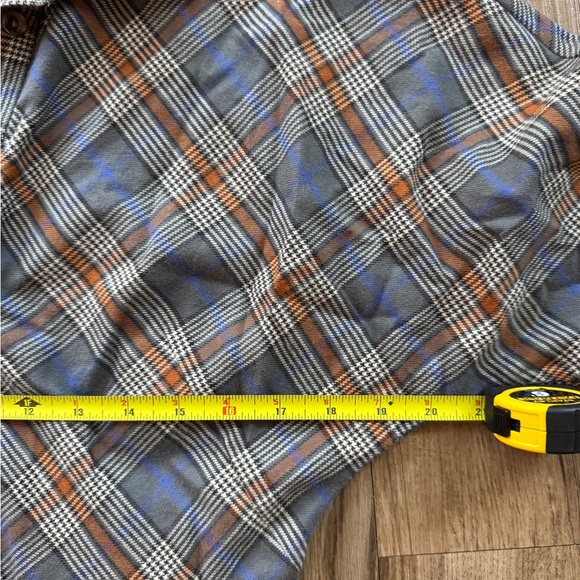 Grammar NYC  the feminine organic cotton plaid maxi dress size 6 - Picture 12 of 14